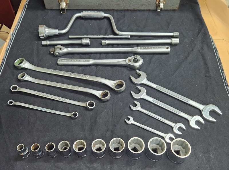 Craftsman 25 piece Whitworth Wrench and Socket Set-Complete-Vintage 1960- Rare