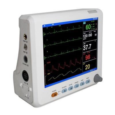 Carejoy 6-Parameter ICU Sign Cardiac Monitor ECG TEMP PR Machine