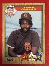 1987 Topps # 599 TONY GWYNN All Star San Diego Padres Nice Baseball Card !