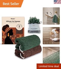 African Net Sponge Authentic African Exfoliating Net Sponge African Bath Spon...