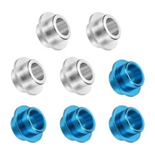 Inline Skate Bearing Bushing Spacers, 8mm 8 Pcs Aluminum Silver/Blue