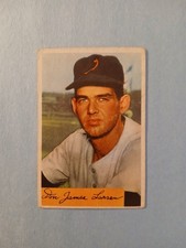 1954 Bowman Don Larsen rookie baseball card #101. rookie card picture