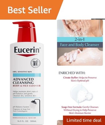 Dermatologist-Recommended Cleansing Gel for Dry Skin - 16.9 fl. oz, Cruelty-Free