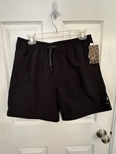 NEW Vans 0008KW Primary Solid Elastic 17" Boardshort Black Shorts Men's M
