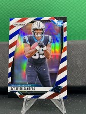 Ja'Tavion Sanders #343 Rookie Red White and Blue 2024 Panini Prizm
