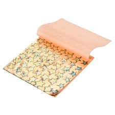 5 Sheet Gold Leaf Sheet, 5.5"x5.5" Booklet Paper,Five-Pointed Star Foil
