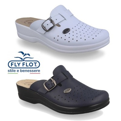 Pantofole azzurre da Donna in tessuto Fly Flot