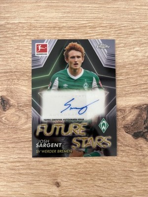 Topps Bundesliga Chrome 20/21 SV Werder Bremen Josh Sargent Future Star Auto /50