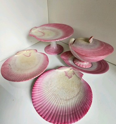 One of a Kind Antique Wedgwood Pearlware Set.  6 Plates, Cake Stand and a Tureen