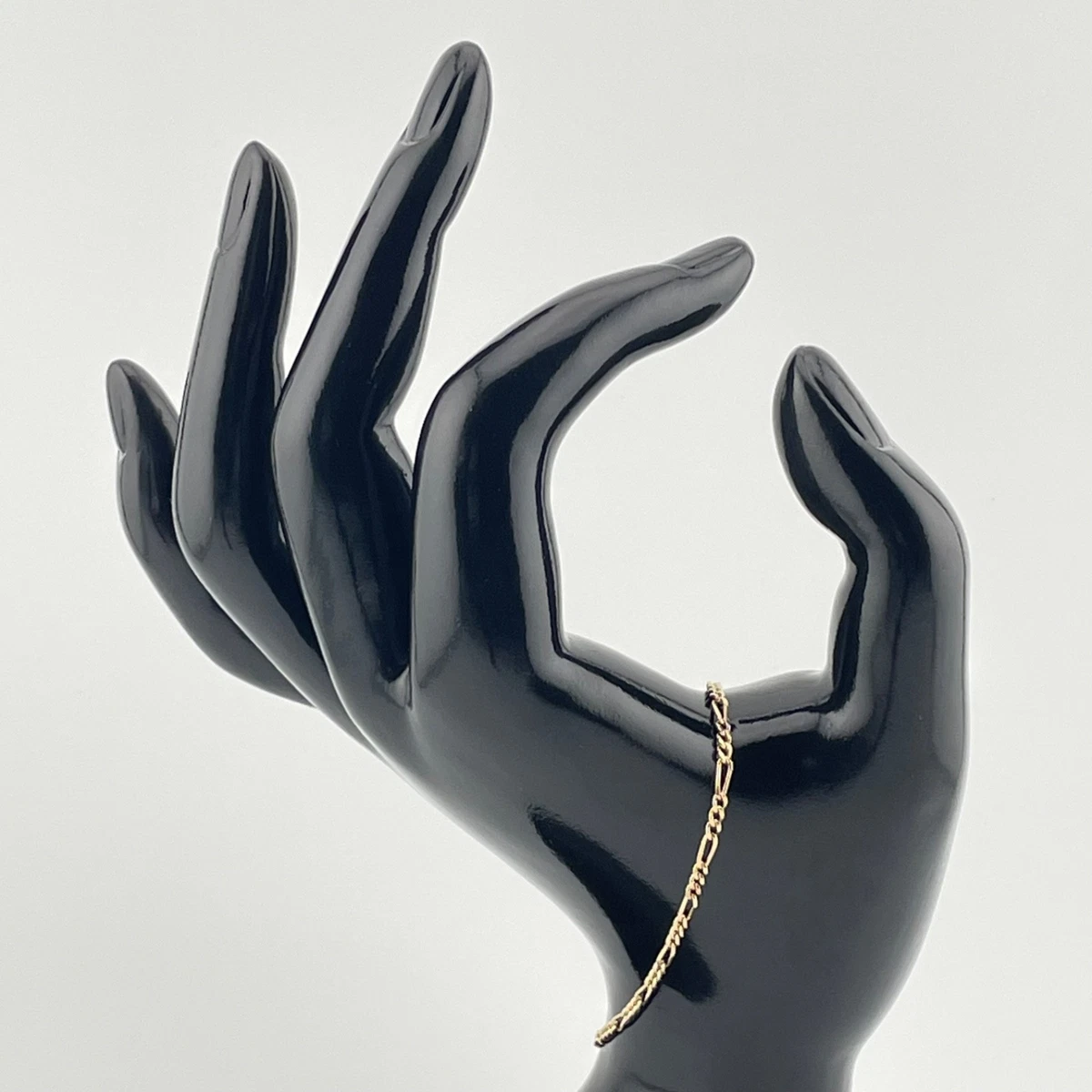 9ct Yellow Gold Figaro 3+1 Link Bracelet 20.3cm Length 2mm Wide 2.00 Grams
