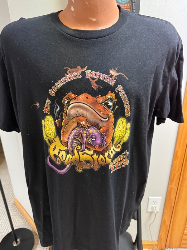 NEW OBERPFALZ BREWING TOADSTORM DOUBLE IPA T-SHIRT XL GRIFFITH INDIANA BEER