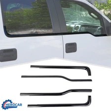 ⭕4Pcs Window Moulding Trim Weatherstrip Window Seal for Ford F150 Raptor 2009-14