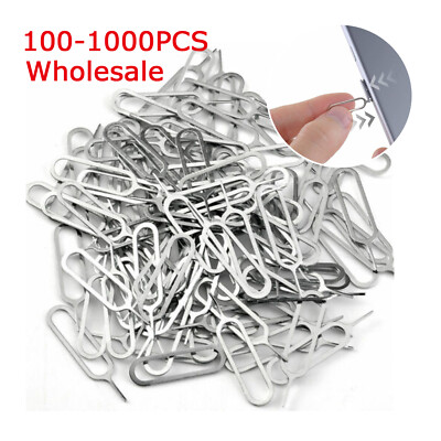 100-1000 PCS Universal Sim Card Tray Remover Eject Pin Key Tool for iPhone LOT