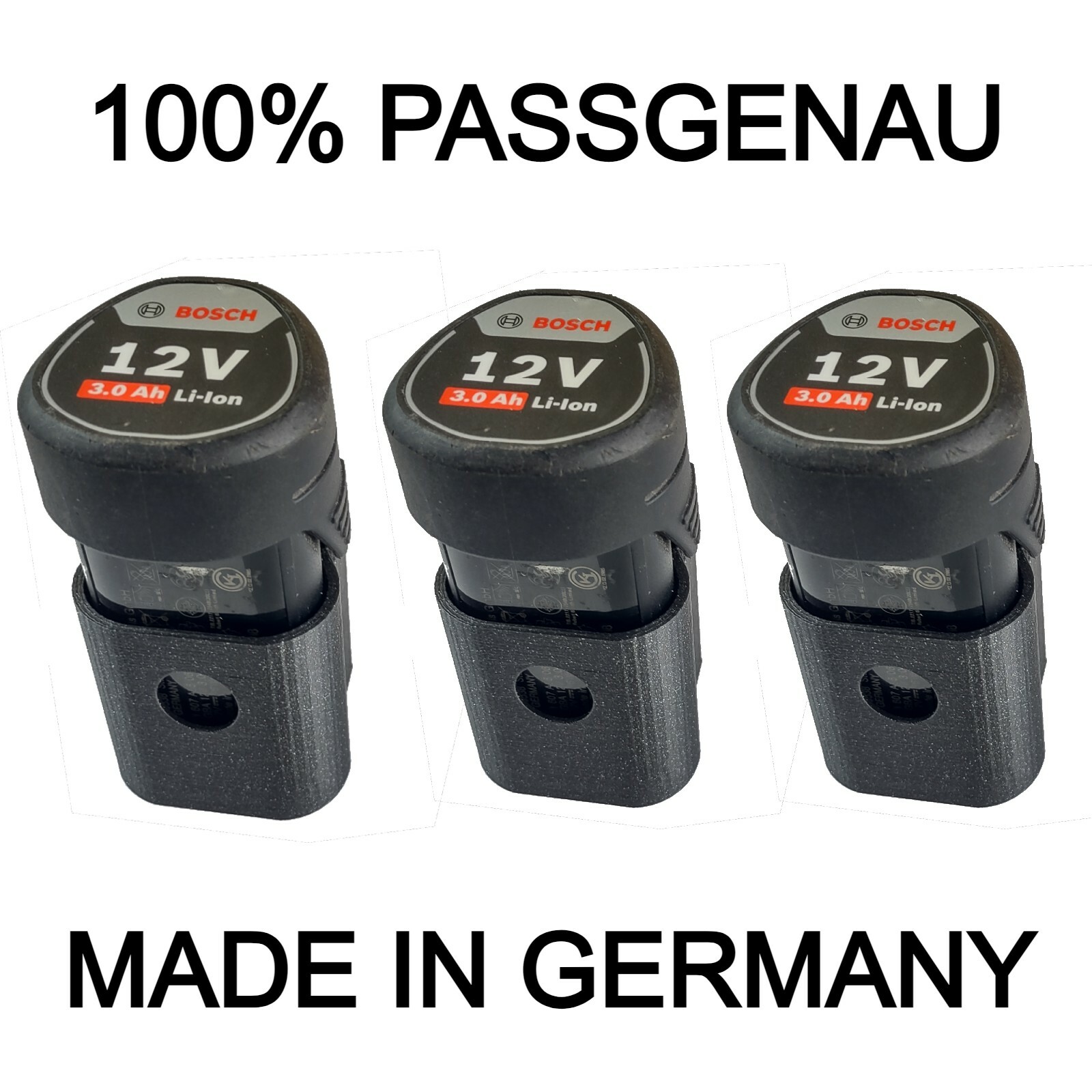 2in1 Wandhalterung Für Bosch 12V Geräte - Inklusive Akkuhalter