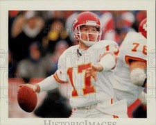 1994 Press Photo Kansas City Chiefs Quarterback Dave Krieg at AFC Championship