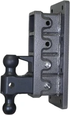 GEN-Y Adjustable 9" Drop Hitch Bolt-on 21K Towing Capacity Dual Ball & Pintle