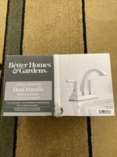 Better Homes  Gardens Chandler Dual Handle Bathroom Faucet Chrome Finish