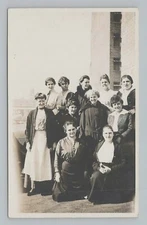 Rppc, UNKNOWN GROUP, WOMEN, VARIOUS AGES, Cyko, 1904-1920 REAL PHOTO 1919s