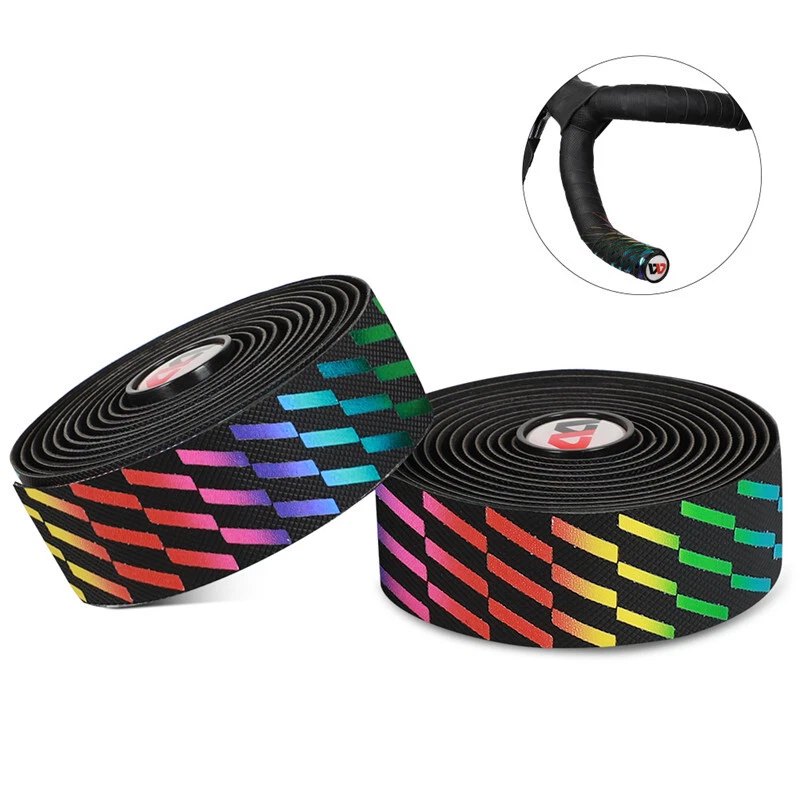 WEST BIKING Soft Road Bike Bicycle Handlebar Tape Cycling Tape Wrap Bar Ends - Image 2 of 4