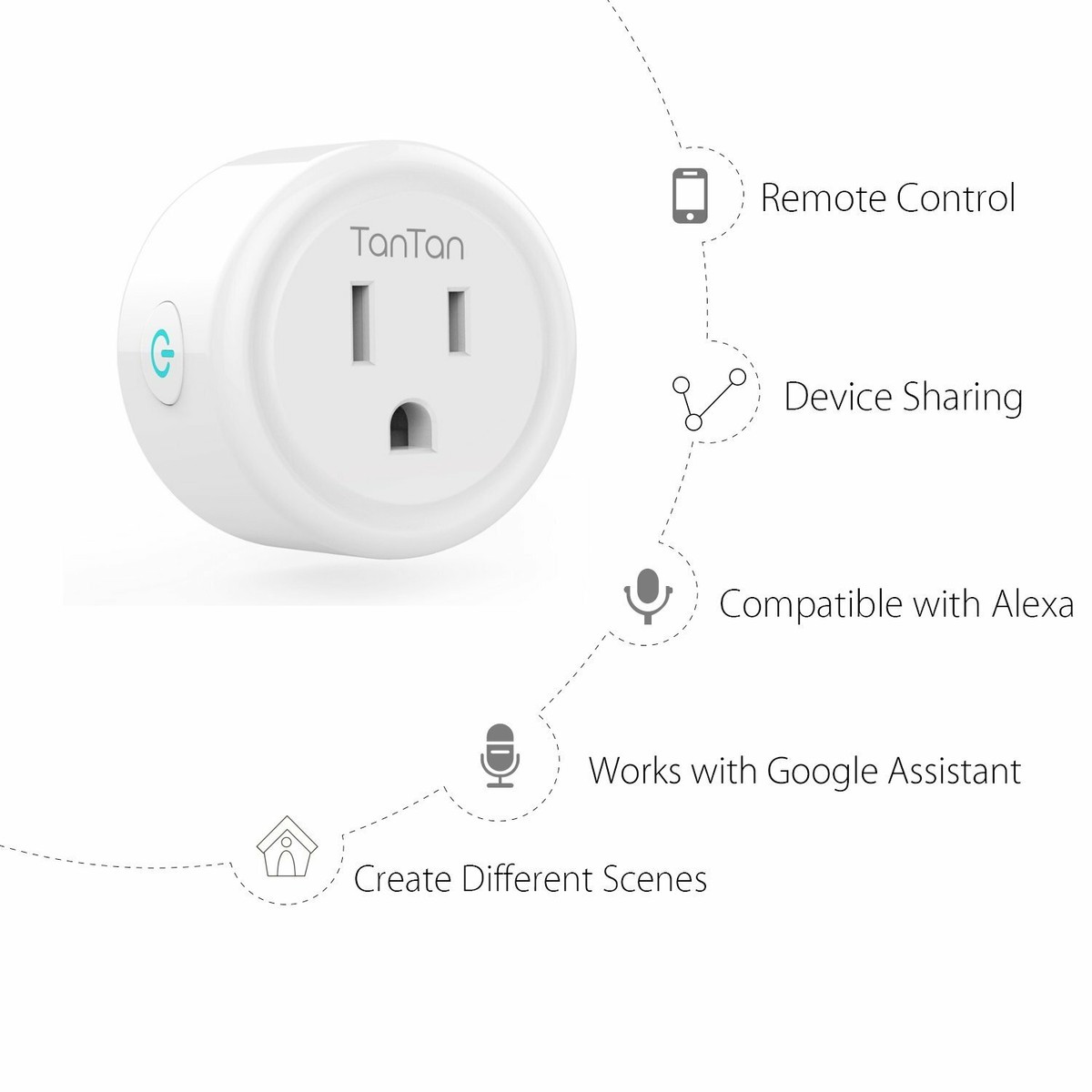 Enchufe Inteligente WP-3 – Compatible Con Alexa Y Google Solo 685137