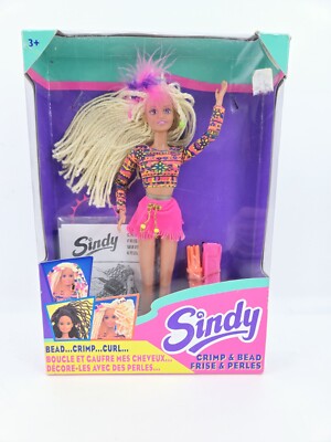 RARE Hasbro 1994 Crimp and Bead Sindy Doll Blonde #18432 SEALED 