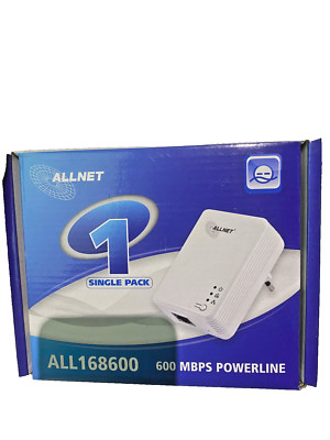 Allnet Powerline 5er Set 600 Mbps LAN Extender Netzwerk Internet Adapter