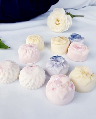 Wax Melts Blumen, handgemacht, 6 stark duftende Melts, 70+ Düfte, vegan 30-40g