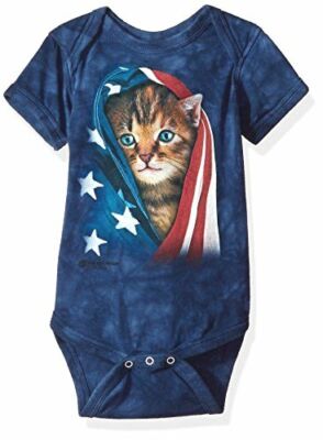 The Mountain Infant Patriotic Kitten, 8939410/blue, 6 Month Old B6 Months
