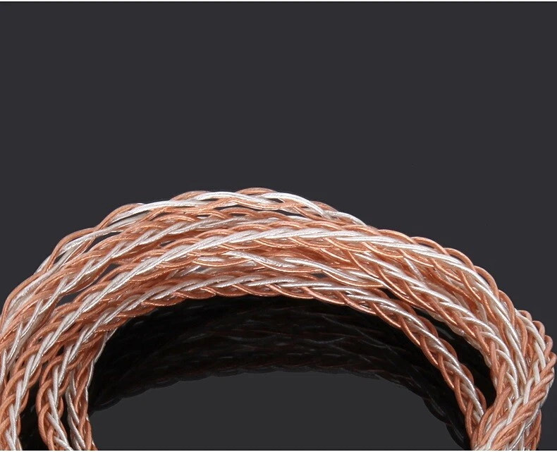 8-core braid Audio Cable For Final E5000 E4000 A8000 B1 B2 B3 MAKE1 2 3 Earphone - Image 3 of 4