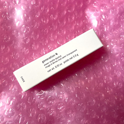    Glossier CAKE Generation G Sheer Matte Peach ORIGINAL Brand New RARE!