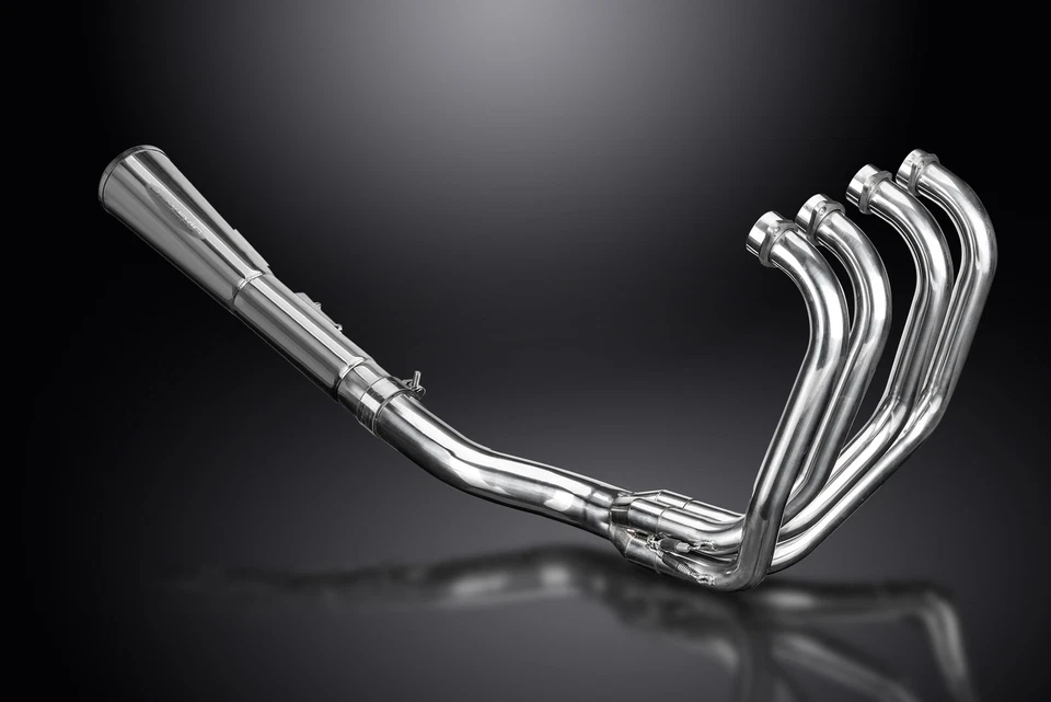 Yamaha XS1100 1978-1982 escape completo 4-1 acero inoxidable megáfono silenciador lata Foto 4 de 4