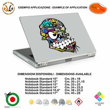 Bad skull sticker bomb sticker notebook contoured skull print pvc cropped
