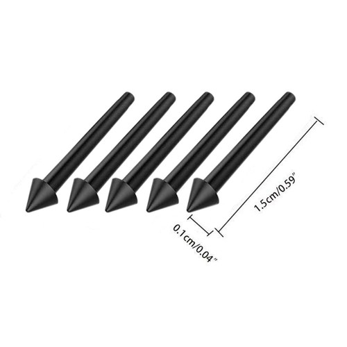 5pcs 2H Stylus Nib High Sensitivity Pencil Tip for Microsoft Surface Pro 7/6/5 - Afbeelding 11 van 11