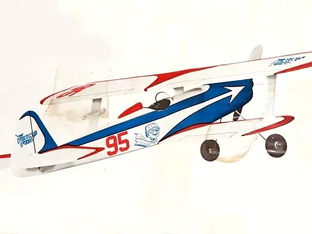 Sterling Model Airplane Plans (UC): FLYING FOOL 34" Biplane Stunt for .19-.35 - Image 2 of 3