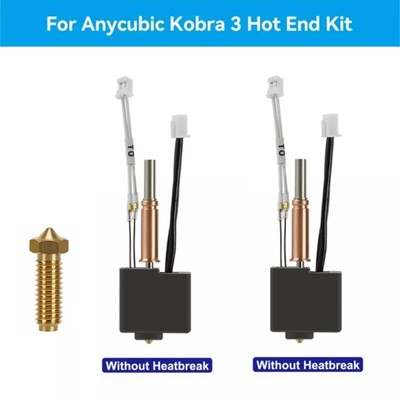 Hotend Kit 0.4mm Nozzle No Heat Sink for Anycubic Kobra 3 3D Printer Accessories