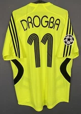 MENS FC CHELSEA 2007/2008 DIDIER DROGBA UEFA SOCCER FOOTBALL SHIRT JERSEY SIZE M