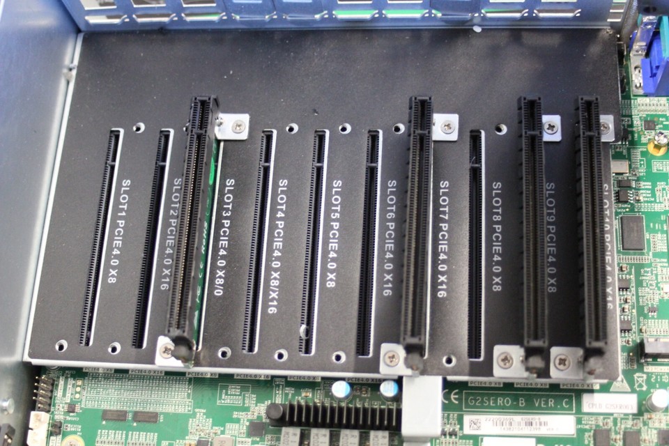 4U Rackmount Server Barebone | 10 PCIe Slots | 24-Bay | Dual 1300W PSU ...