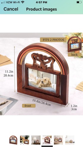 Dog Memorial Gifts for Loss of Dog, Loss of Dog Sympathy Gift, Rainbow Bridge Do - 第 4/5 張圖片