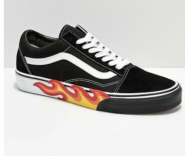 vans flame cut