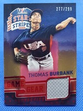 2015 Stars & Stripes THOMAS BURBANK Jersey card #/299 RICE OWLS Baseball