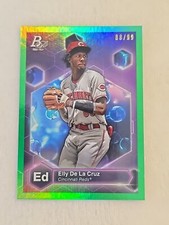 🔥 2022 Bowman Platinum Precious Elements #PE-16 Elly De La Cruz Green Spp /99 