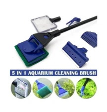 Complete 5 In 1 Aquarium Cleaning Kit with 4 Tools Fish Tank Maintenance & Care