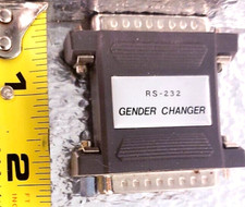 DB25 RS232 Gender Changer F M Wiring Adapter Turns Female Cable to Male to F