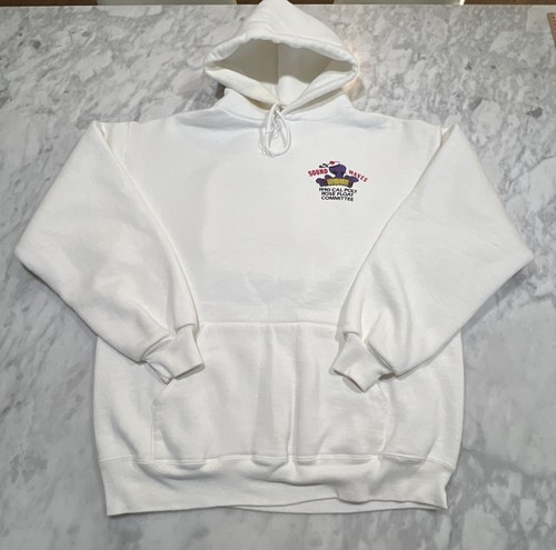 Vintage 1990 XL Rose Bowl Float Committee Cal Poly Jerzees Super Sweats Hooded - Picture 5 of 14