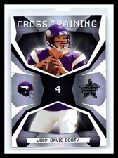 🏈 JOHN DAVID BOOTY 2008 LEAF ROOKIES & STARS CROSS TRAINING RC SERIAL # 100