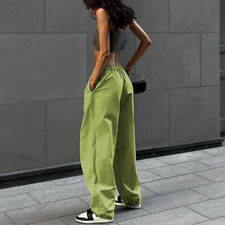 Y2K Cargo Pants Summer Streetwear Hippie Baggy Pants Elastic Women Joggers