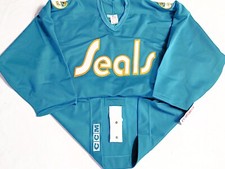 VINTAGE-PRO-56 BLANK CALIFORNIA GOLDEN SEALS CCM/MASKA AUTHENTIC HOCKEY JERSEY