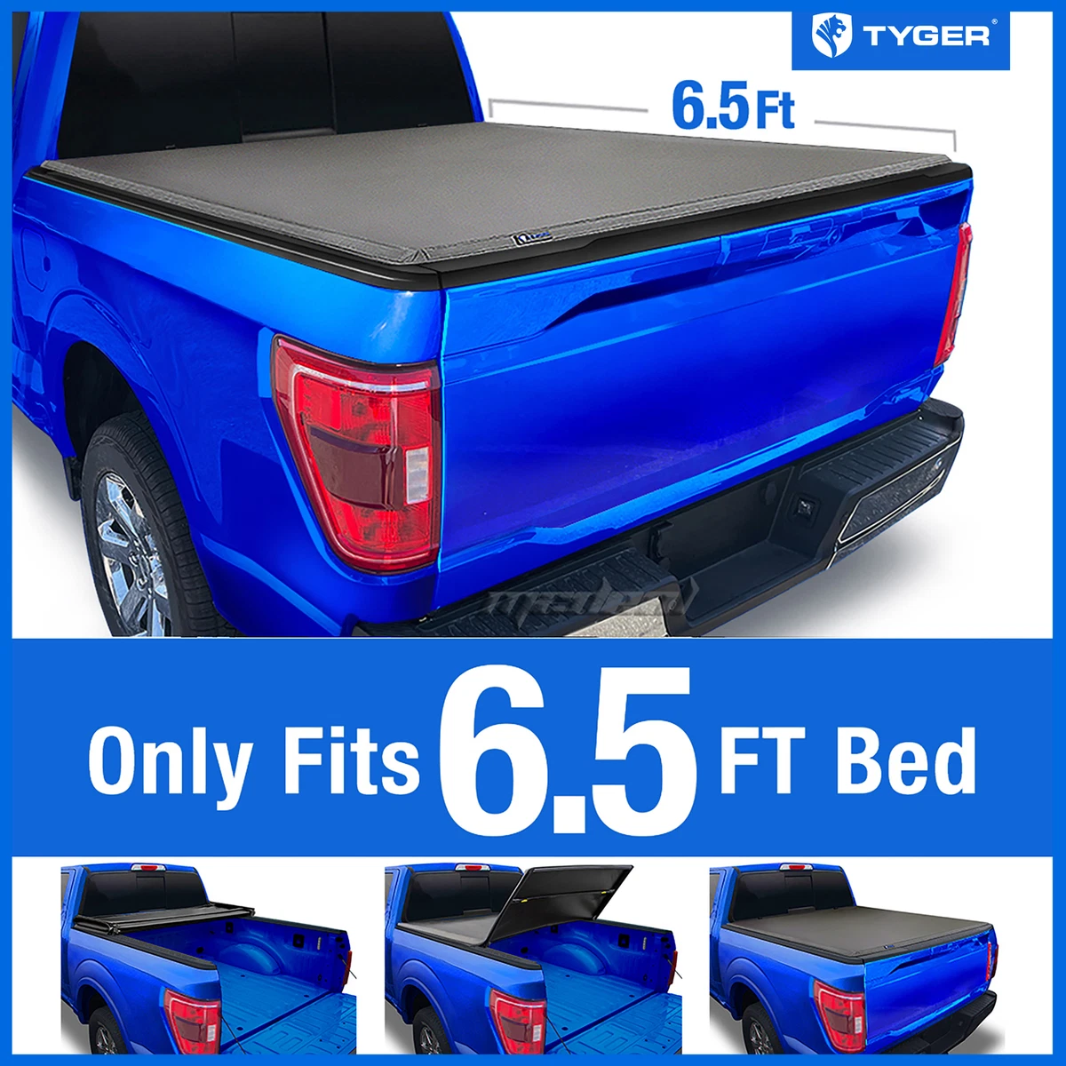Tyger tri fold tonneau cover f150 deals