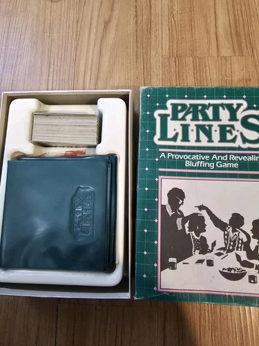 Vintage Party Lines Board Game Parker Bros 100% Complete