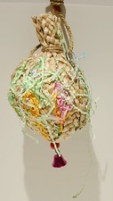 Vehomy Bird Parrot Chicken Toy Hanging Shredding Foraging Enrichment with Bell